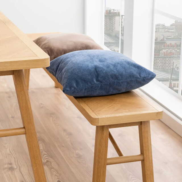 Lisomme Gwen houten eetkamerbank naturel visgraat 200 cm 2027237 large