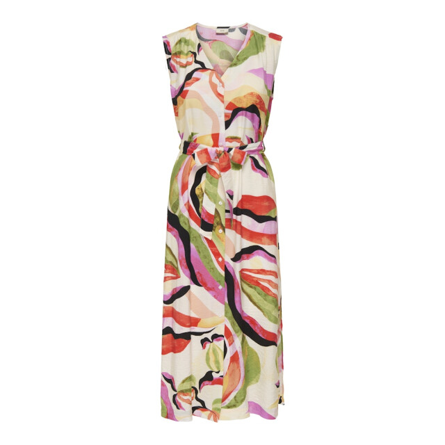 Jacqueline de Yong lumi s/s midi shirt dress wvn 15351621 cloud dancer 06311.198.0006 large