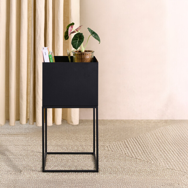 Lisomme Xam staande metalen plantenbak 28 x 55 cm 2028944 large