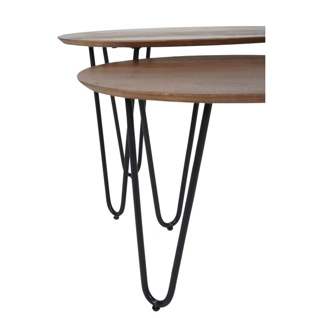 Home67 Salontafel fabio mangohout set van 2 3195663 large