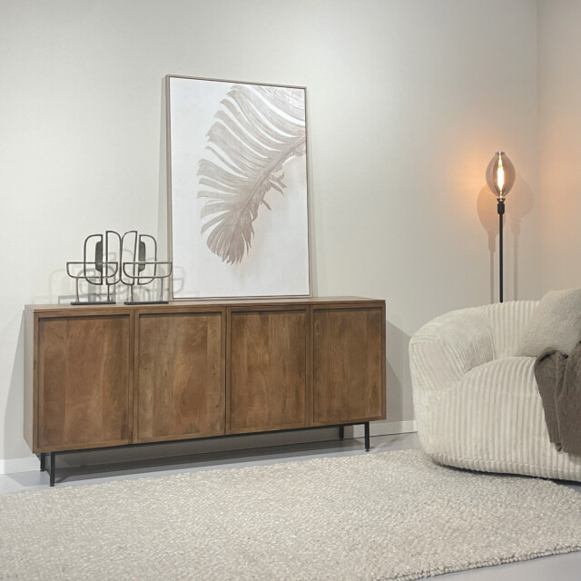 Livingfurn dressoir elan 180x75x40 cm mangohout 2936310 large