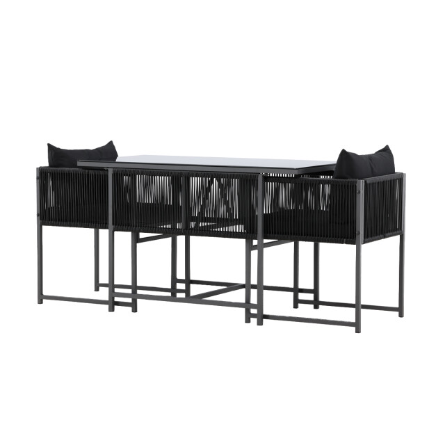 Nest Outdoor Ragnar tuinset 3 delig twee stoelen en een tafel – met zitkussens 3195742 large