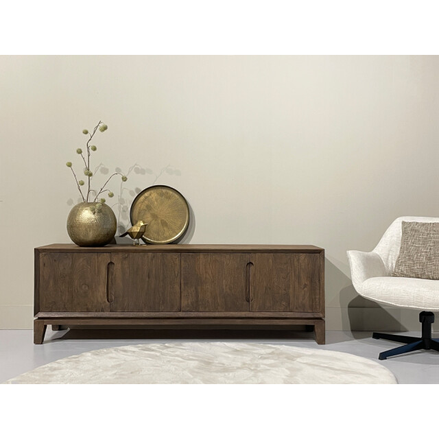 Livingfurn tv meubel cortez 170x55x40 cm mangohout 2936311 large