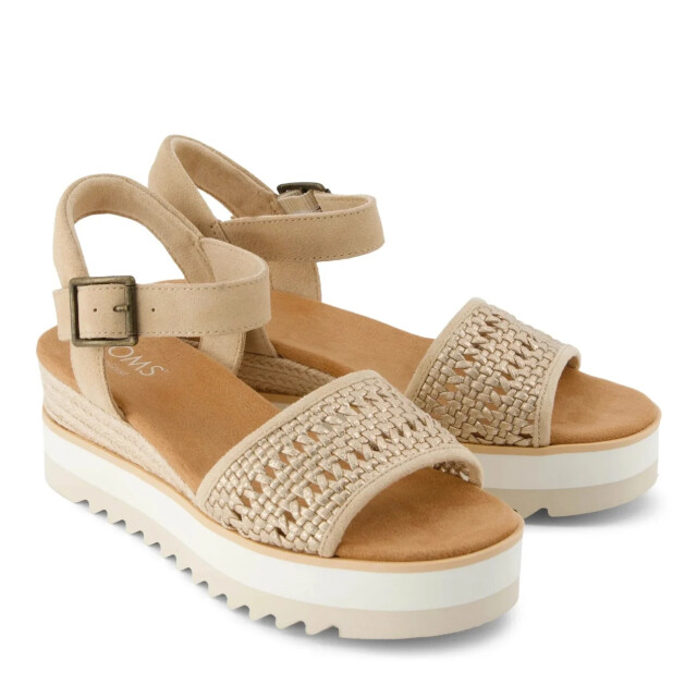 Toms diana plateau sandalen sleehak plateau sandalen dames 10021959 large