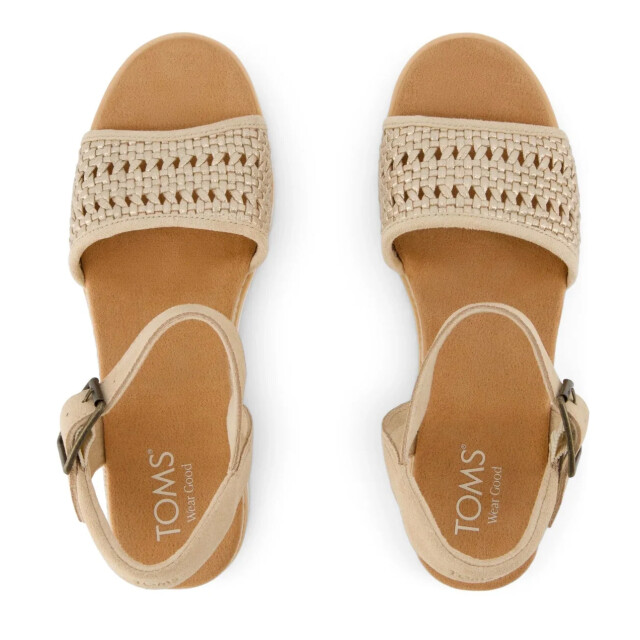 Toms diana plateau sandalen sleehak plateau sandalen dames 10021959 large