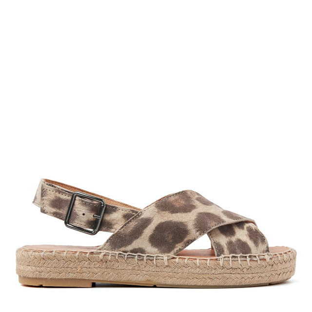 VIA VAI mondi isabella met panterprint platte sandalen dames 62239-03-315 large