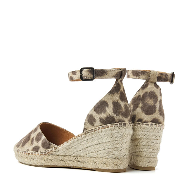 VIA VAI flora braid met panterprint sandalen met hak dames 58122-05-315 large
