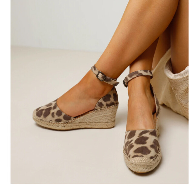 VIA VAI flora braid met panterprint sandalen met hak dames 58122-05-315 large