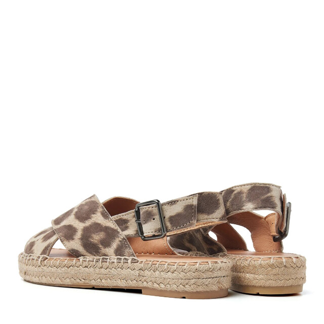 VIA VAI mondi isabella met panterprint platte sandalen dames 62239-03-315 large