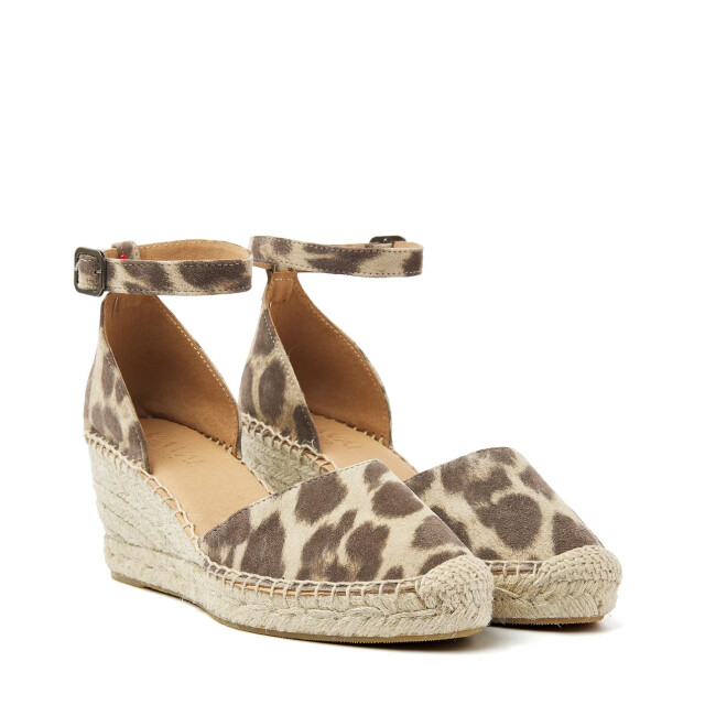 VIA VAI flora braid met panterprint sandalen met hak dames 58122-05-315 large