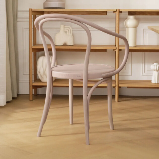 Fameg Venice no. 9 houten eetkamerstoel met armleuningen whitewash 2028525 large