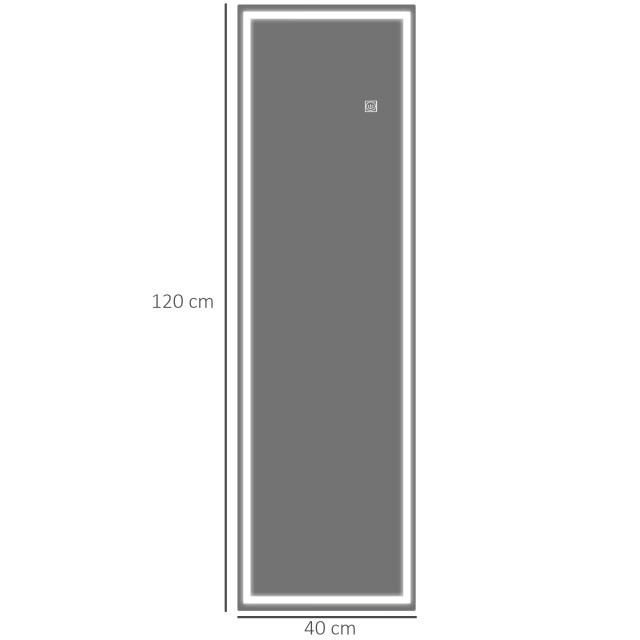 4goodz Passpiegel met led-licht wandmontage verstelbaar licht 3195905 large