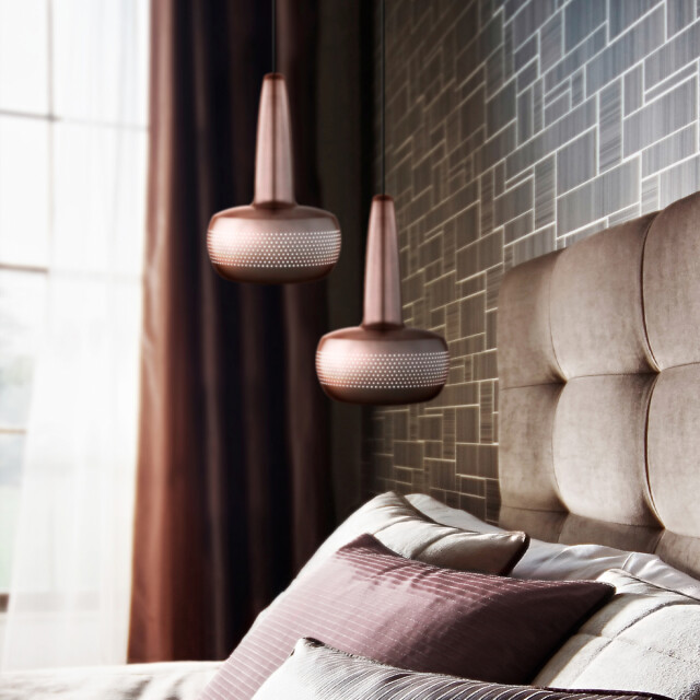 Umage Clava hanglamp brushed copper met koordset wit Ø 21,5 cm 2027645 large