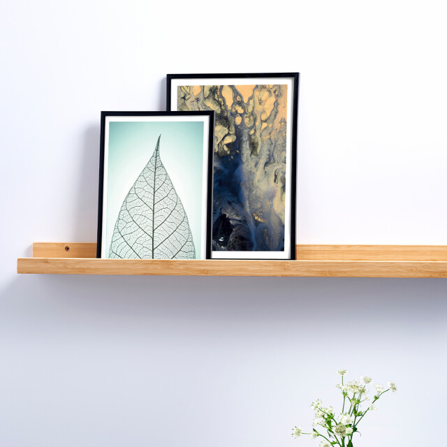 Lisomme Juul houten wandplank bamboe 75 x 10 cm 2028907 large