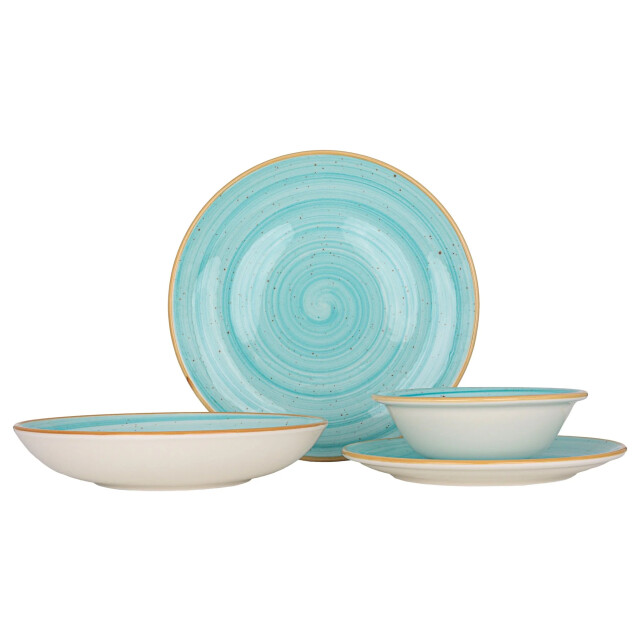 Bonna Serviesset (medium) aqua 24 delig 6 personen porselein 3069371 large