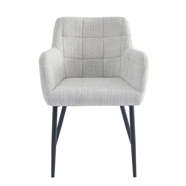 Livingfurn eetkamerstoel bronco greige stof set van 2 2936307 large