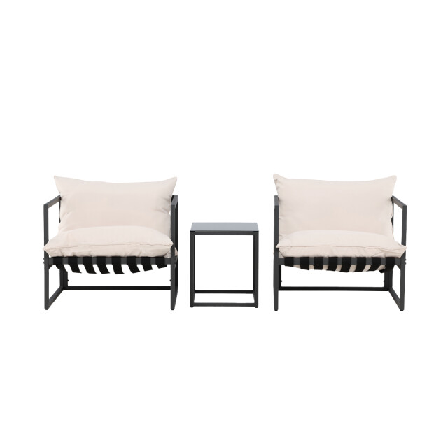 Nest Outdoor Ebba tuin loungeset 3 delig – twee stoelen en een salontafel met 3195747 large