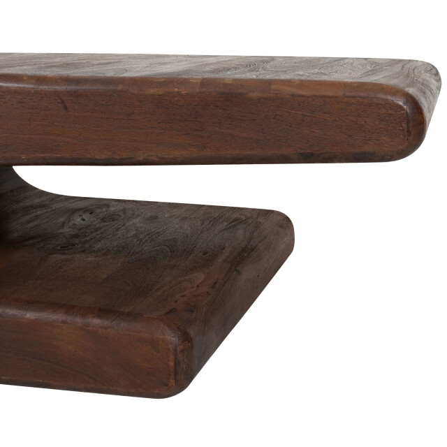Home67 Salontafel maan espresso mangohout 110 x 60 cm 3032625 large