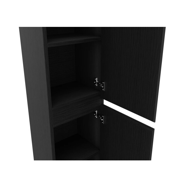 Badplaats Badkamerkast angela 40 x 35 x 170 cm zwart houtnerf hangende 3195783 large