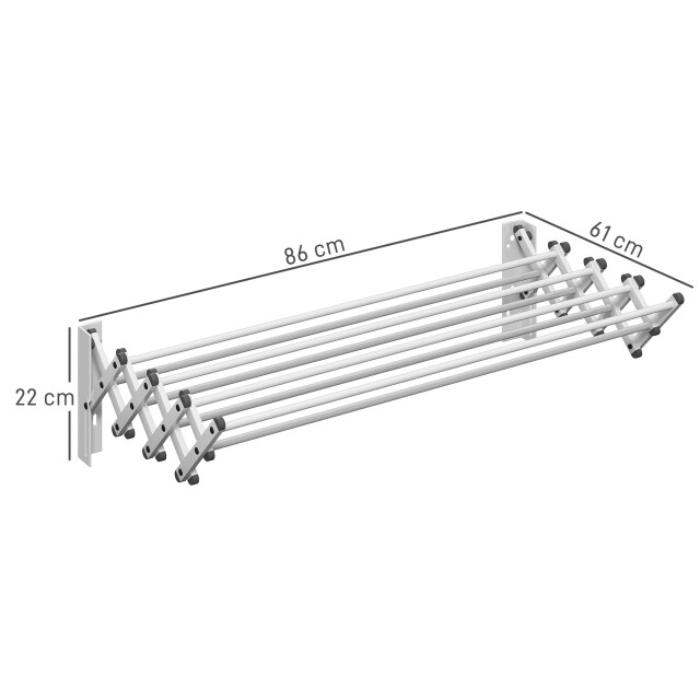 4goodz Wanddroogrek ruimtebesparend droogrek van aluminium 3195798 large