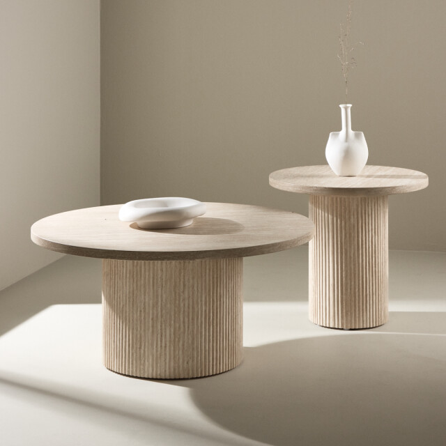 Nest living Nohr houten salontafel Ø 50 cm 3195743 large