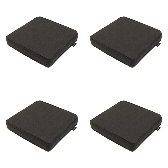 Madison zitkussen dark grey canvas eco+ ca. 40x40 cm set van 4 3083448 large