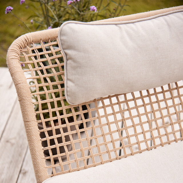 Lisomme Eliana rotan tuinbank naturel met zitkussens 3195757 large