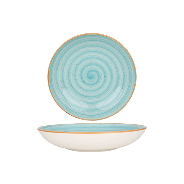 Bonna Diepbord aqua porselein 25 cm (1300cc) set van 6 3069937 large