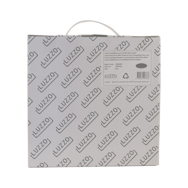Luzzo ® Ø22 cm regendouchekop universele extra platte hoofddouche rond rvs Ø25 cm 3039644 large