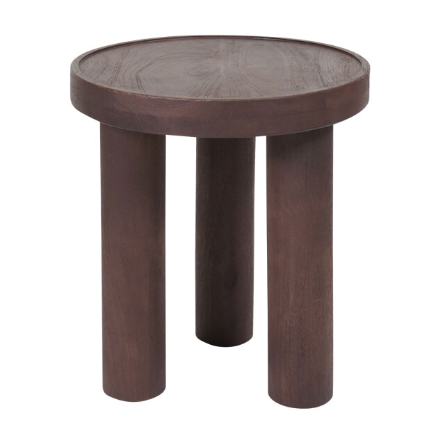 Home67 Bijzettafel tias ø42 cm espresso mangohout 3195830 large