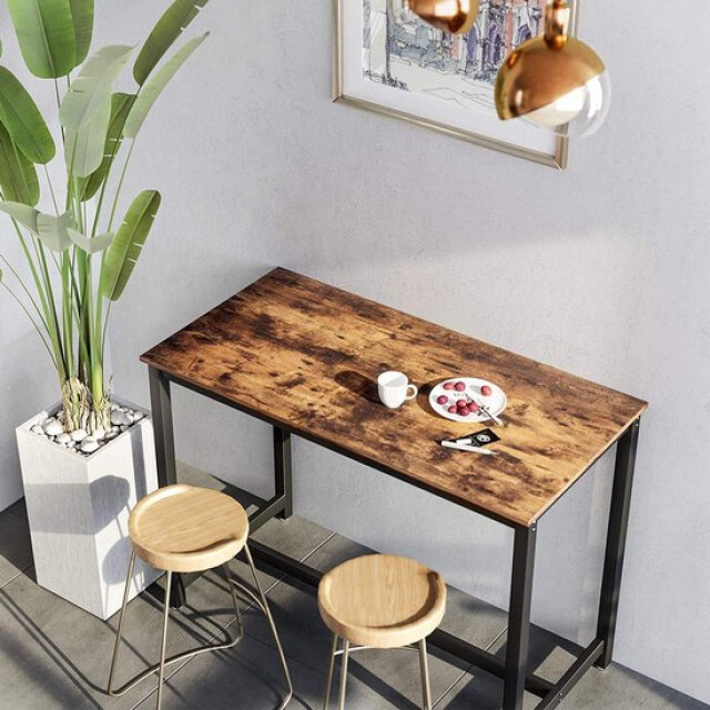 Furnilux vintage bartafel industrieel rustiek bruin met extra versteviging 3015157 large