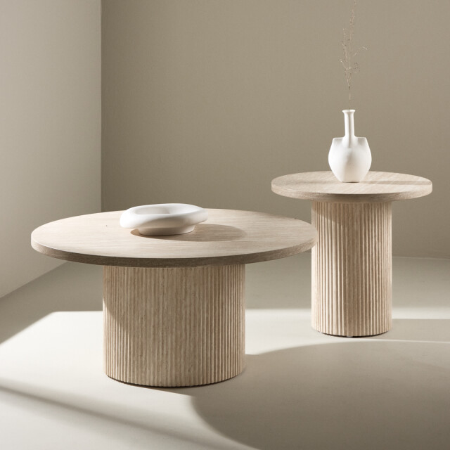 Nest living Nohr houten salontafel Ø 80 cm 3195744 large