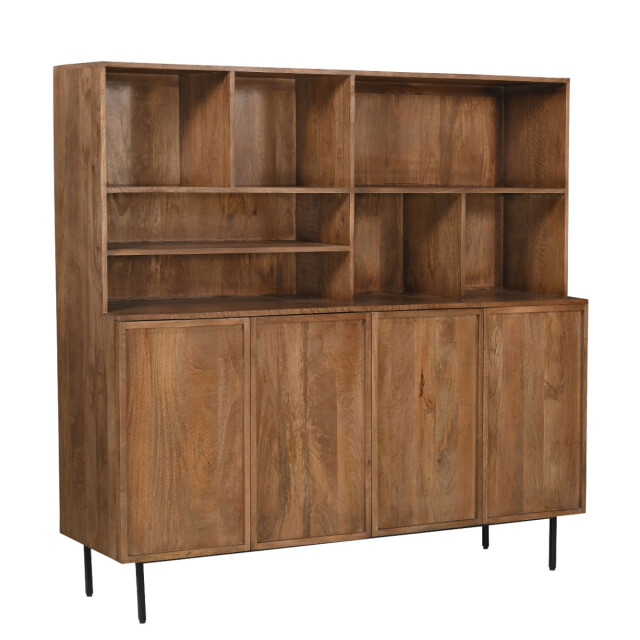 Livingfurn kabinetkast elan 180x150x45 cm mangohout 2936308 large