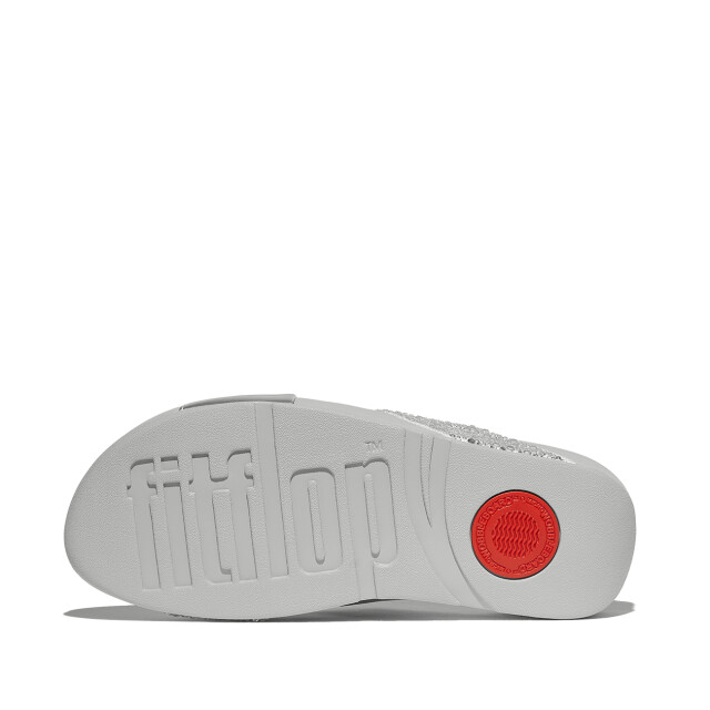 FitFlop Lulu crystal-mix metallic cross slides JE2 large