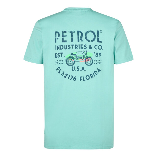 Petrol Industries Men t-shirt ss classic print esmerald 5339.24.0004 large