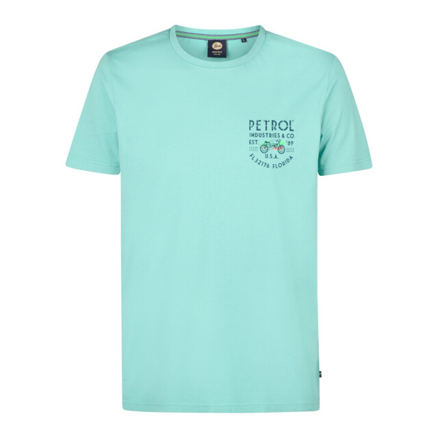 Petrol Industries Men t-shirt ss classic print esmerald 5339.24.0004 large