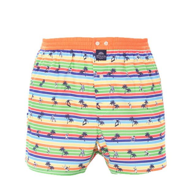 Mc Alson Ulticoloured orange paltree ulti stripe M4145 large