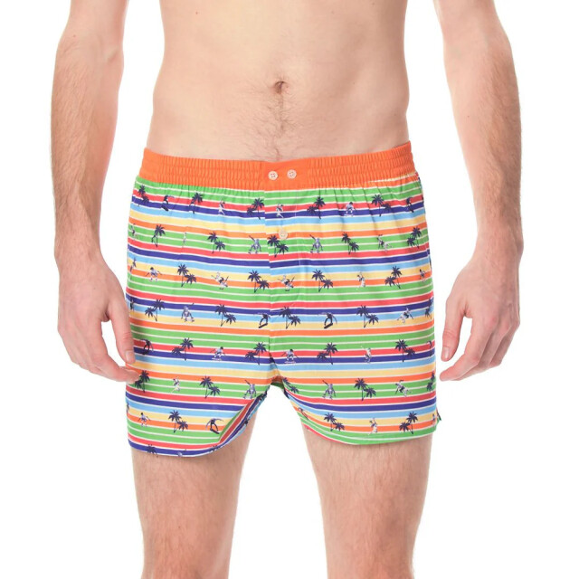 Mc Alson Ulticoloured orange paltree ulti stripe M4145 large