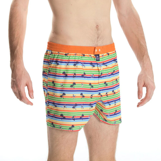 Mc Alson Ulticoloured orange paltree ulti stripe M4145 large