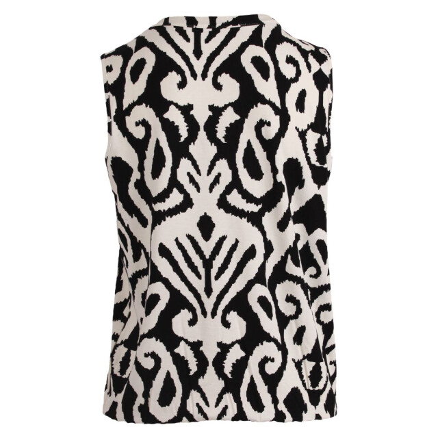 Enjoy Enjoy blouson top ikat print Enjoy blouson top Ikat print large
