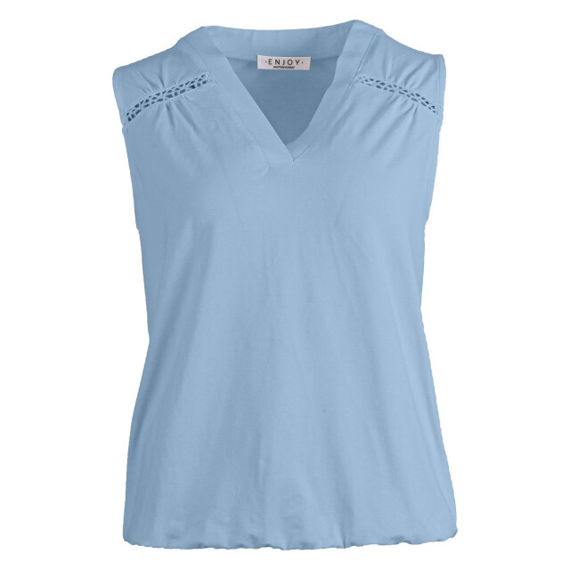 Enjoy Enjoy blouson top Enjoy  blouson top l.blauw large