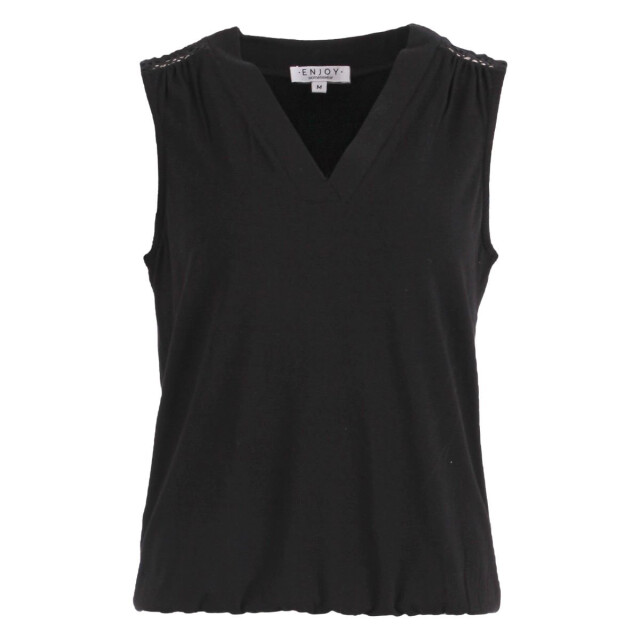 Enjoy Enjoy blouson top Enjoy  blouson top zwart large