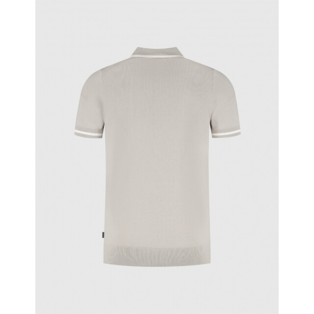 Saint Steve Siem cement  heren polo saint st Cement/Siem large