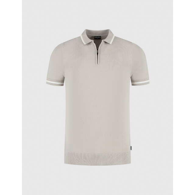 Saint Steve Siem cement  heren polo saint st Cement/Siem large