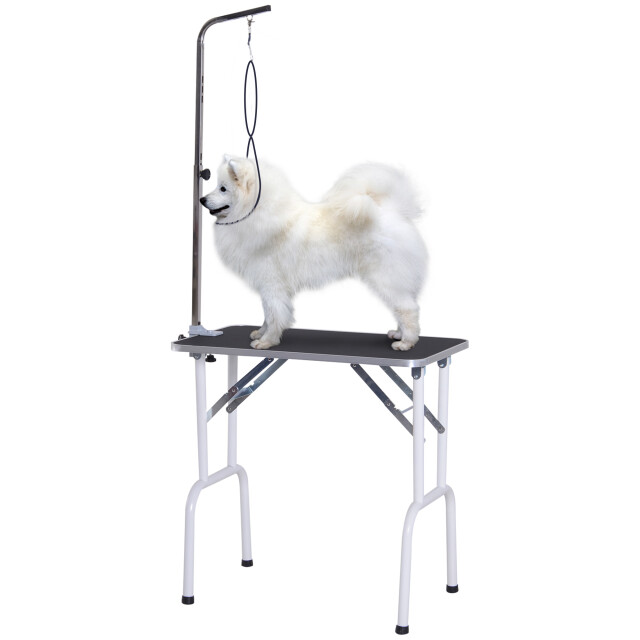 4goodz Pawhut opvouwbare trimtafel voor honden 81x48x80 cm met metalen frame 3195710 large