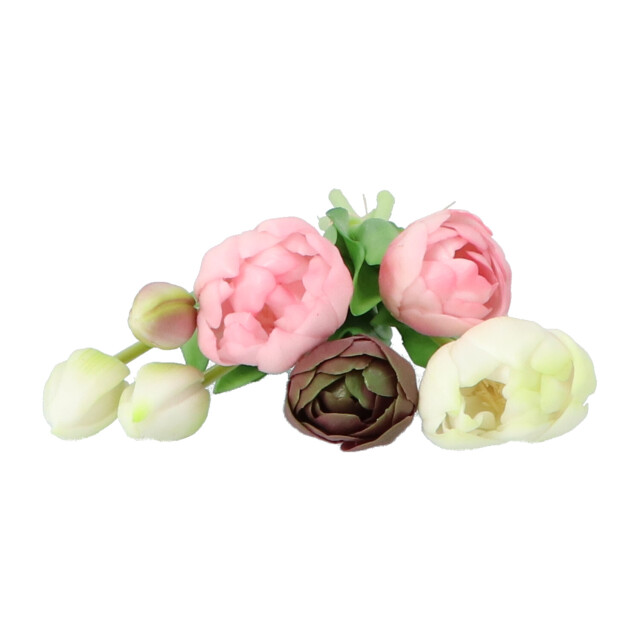 Kopu ® kunstbloemen bos tulpen mix 7 stuks 39 cm - 2612780 large
