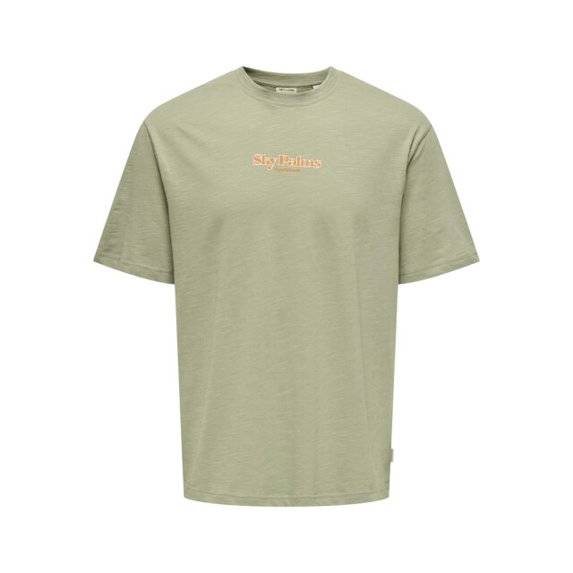 Only & Sons onsluis palm rlx ss tee cs 22035584 laurel oak 05011.840.0061 large