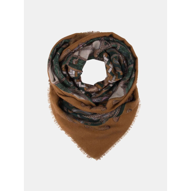 Mucho Gusto Zijden sjaal cannes groen logomania MUCHO GUSTO® Sjaal Zürich Groen Kettingen en Paisley large