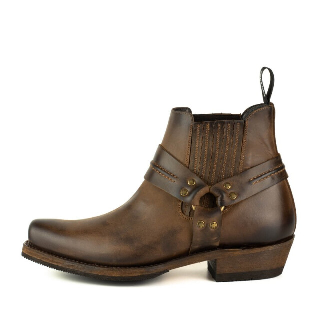 Mayura Boots Biker western laars 1444 vintage crazy old sadale 1444  VINTAGE CRAZY OLD SADALE large