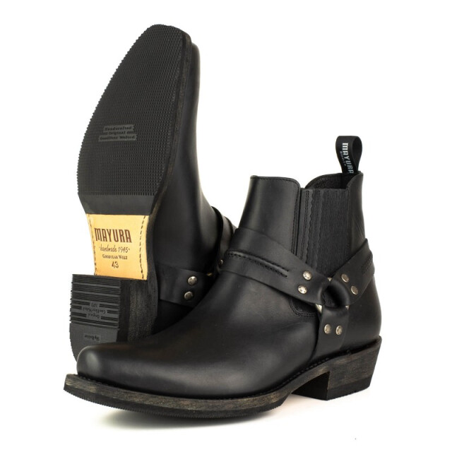 Mayura Boots Biker western laars 1444 pull grass negro 1444  PULL GRASS NEGRO large